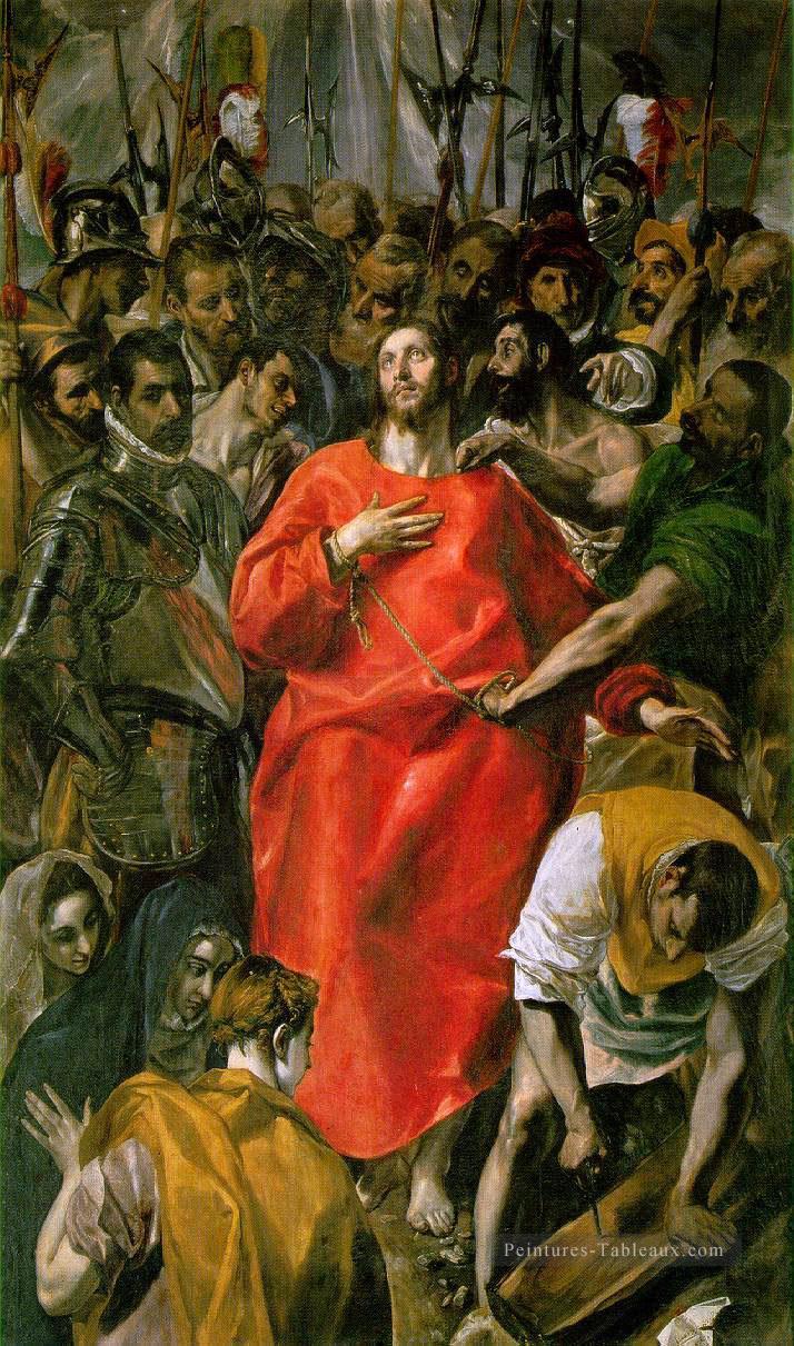La spoliation 1577 maniérisme espagnol Renaissance El Greco Peintures à l'huile